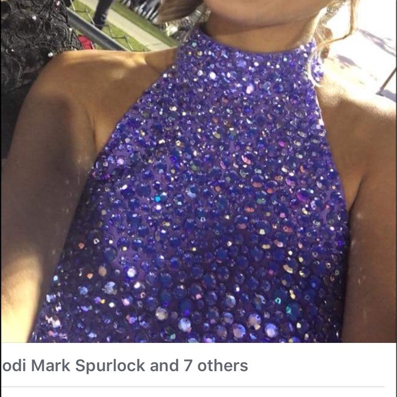 worn once! so sparkly 😍. open back. wore for hoco - Picture 2 of 3